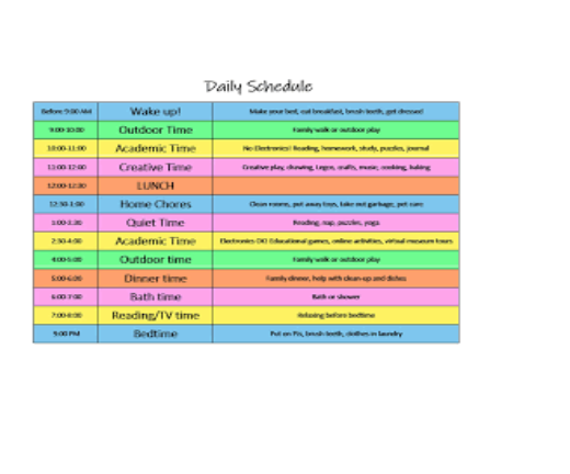 Schedule